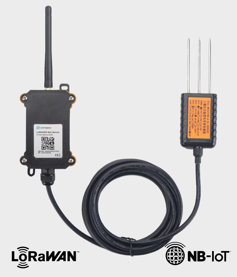 LSE01 LoRaWAN senzor za zaznavanje vlažnosti in prevodnosti prsti