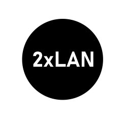2 x LAN vhod