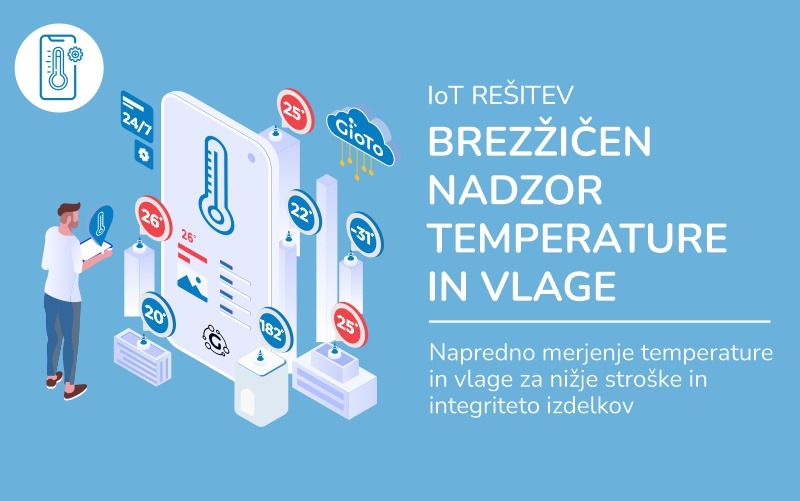 IoT rešitev - brezžičen nadzor temperature povsod