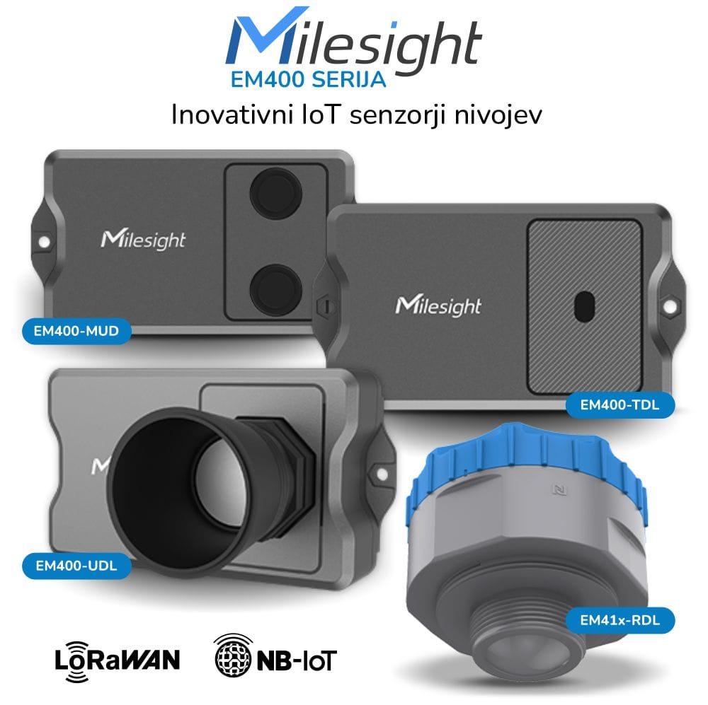 Milesight serija EM400 - Inovativni senzorji nivojev Milesight serija EM400 - Inovativni senzorji nivojev