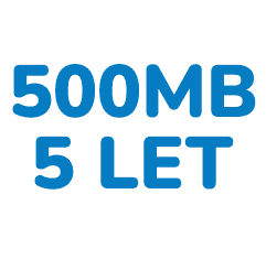 500MB podatkov za 5 let