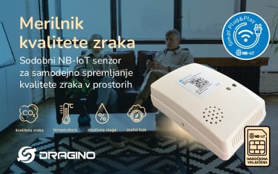 Napreden NB-IoT merilnik kvalitete zraka