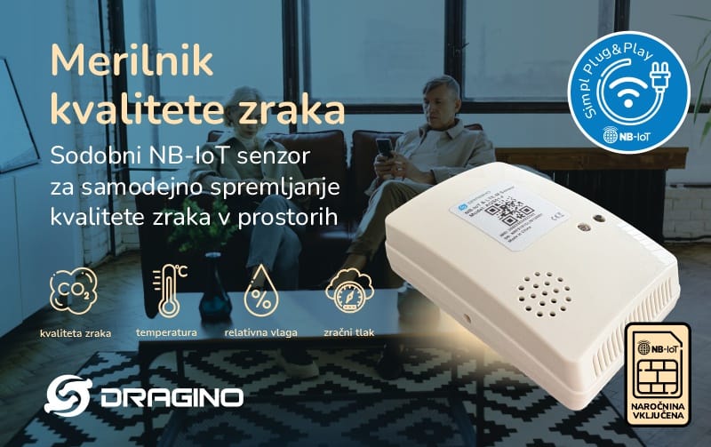 NB-IoT Merilnik kvalitete zraka Dragino